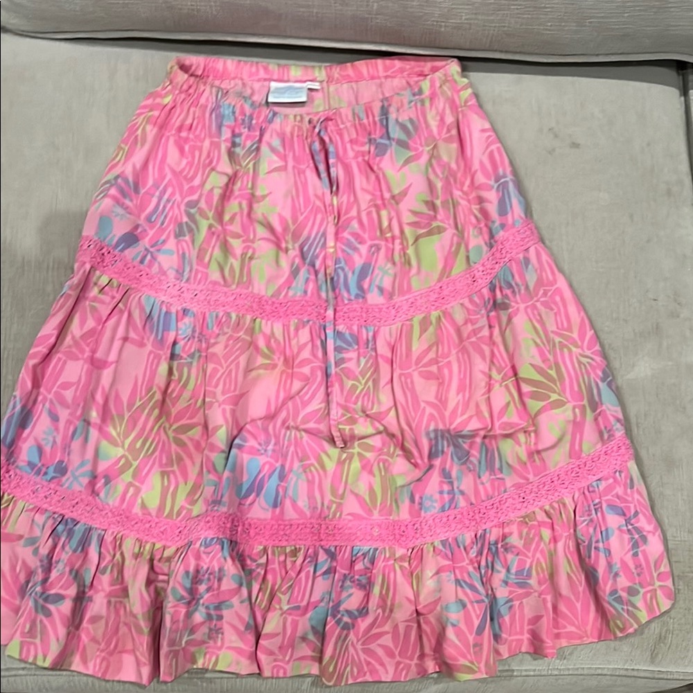 Blue Ginger Hawaiian designs 100% rayon made in Indonesia skirt